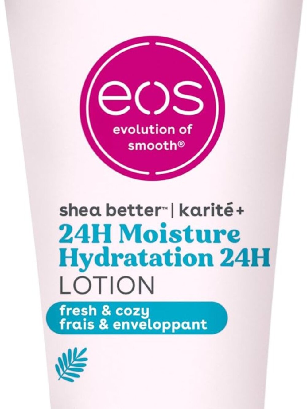 eos 24H Moisture Travel Body Lotion- Fresh & Cozy, Mini Size, 2.5 fl oz 74ml